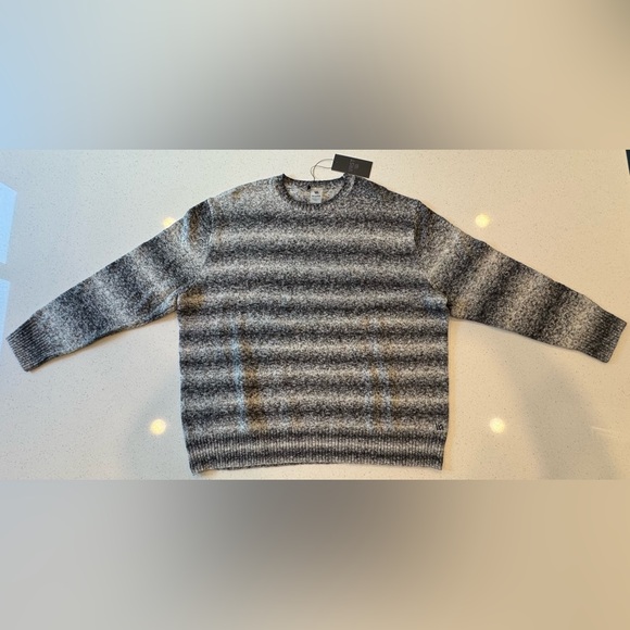 VRST Sweater Men’s XXL Black Gray Blend Knit Crewneck New Soft Cashmere feel - Picture 1 of 11